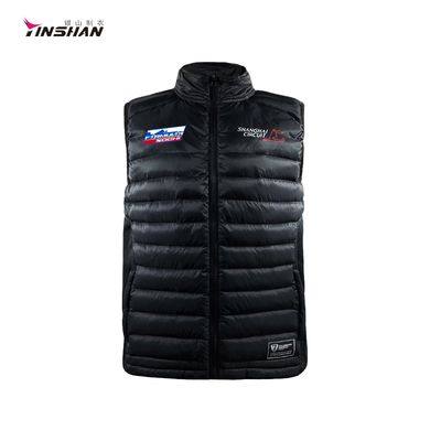 Winter Moto Biker Style Custom Logo Work Wear Uniform Softshell Puffer Vests for Men