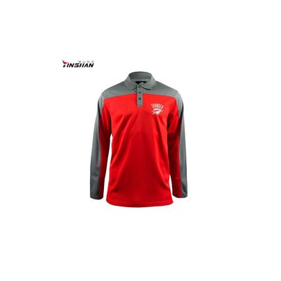 Various Size Red Custom Button Up Racing Flannel Sport Shirt 7 Days Lead Time Support