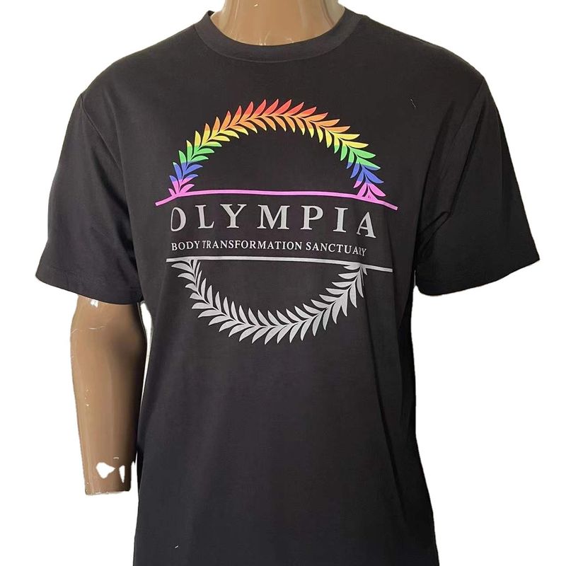 Custom Digital Printing Men's T-Shirt in Breathable Cotton Fabric for F1 Clothes
