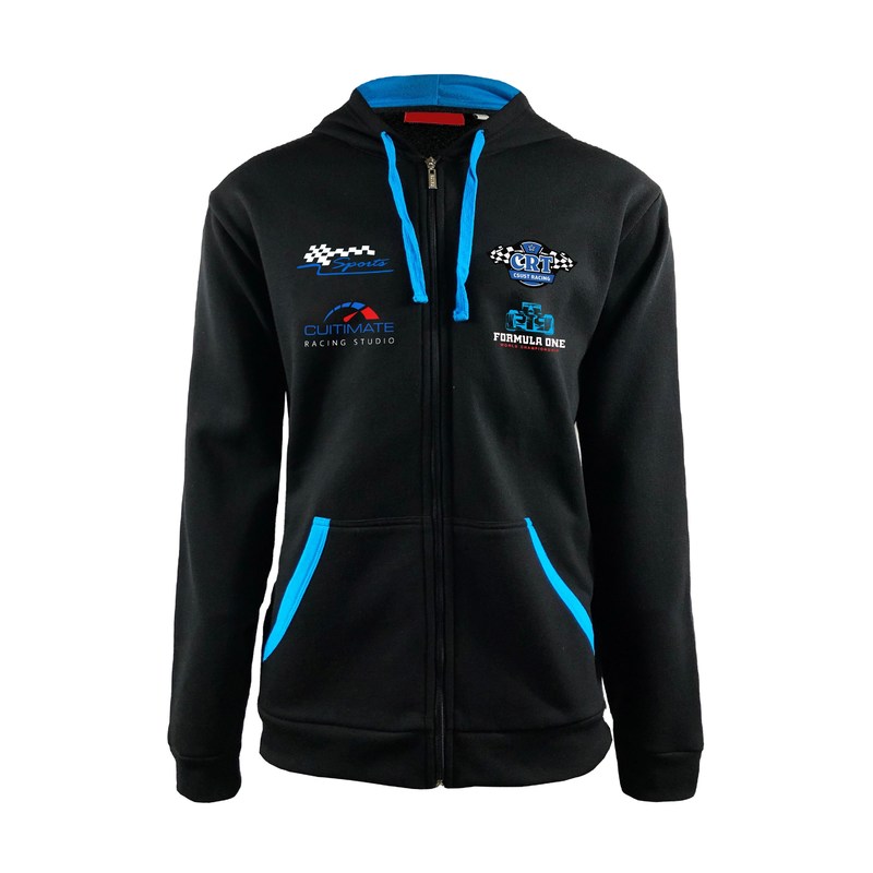 Gender-Neutral Windproof Custom Artwork Cotton Polyester Jersey Sports Racing Hoodie